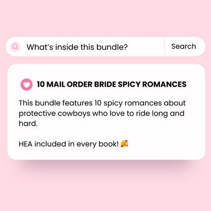 Protective Cowboys: 10 E-Book Mail Order Bride Spicy Romance Bundle