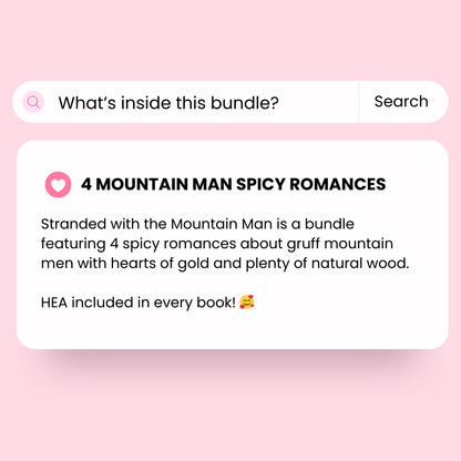 Stranded with the Mountain Man Spicy Romance Paperback Bundle